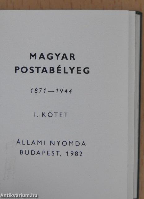 Magyar postabélyeg I. (minikönyv) (számozott)