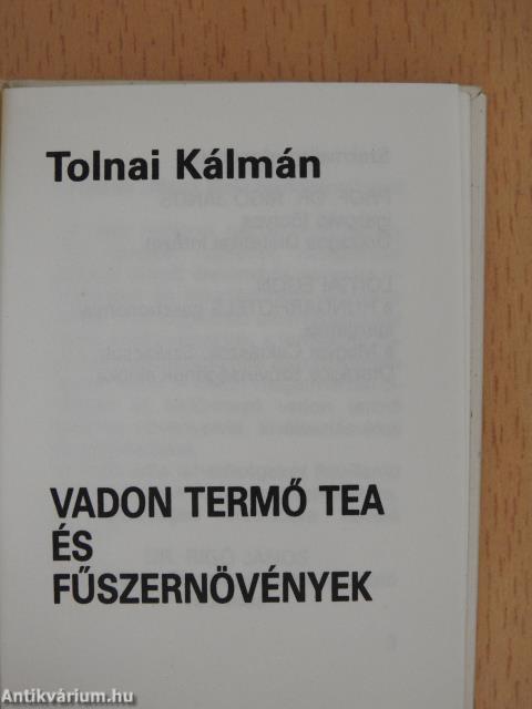 Vadon termő tea és fűszernövények (minikönyv) (számozott)