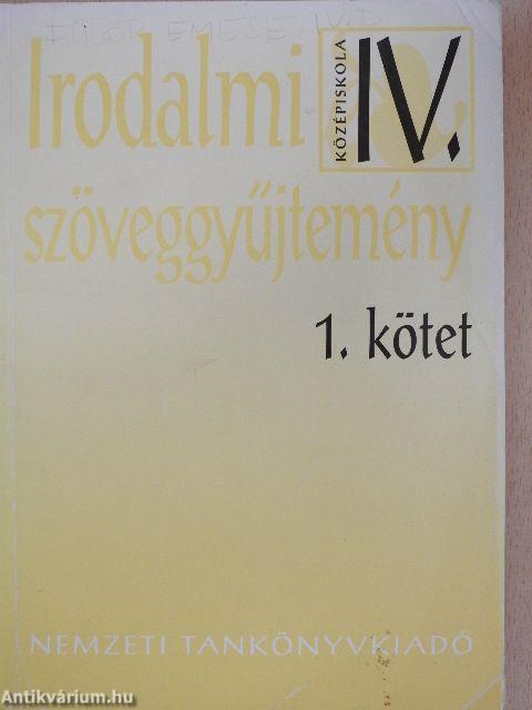 Irodalmi szöveggyűjtemény IV/1-2.