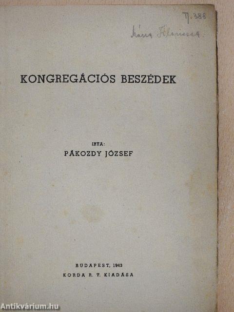 Kongregációs beszédek