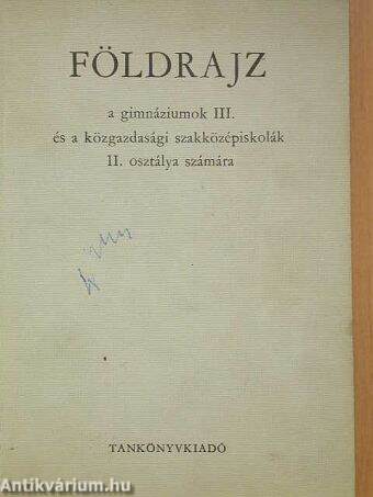 Földrajz III.