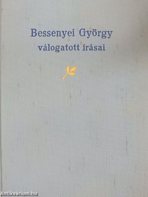 Bessenyei György válogatott írásai