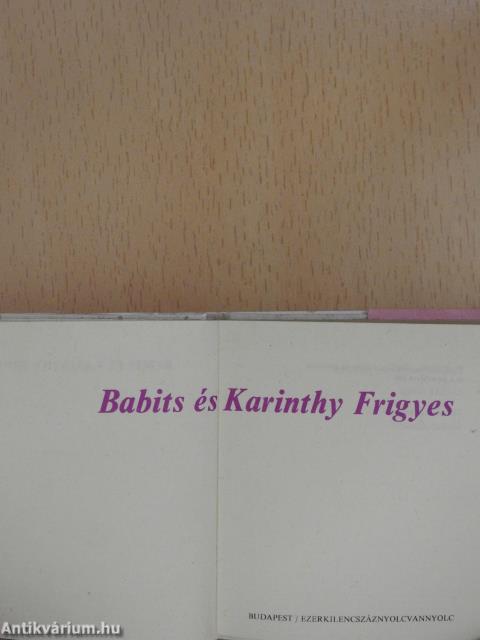 Babits és Karinthy Frigyes (minikönyv)