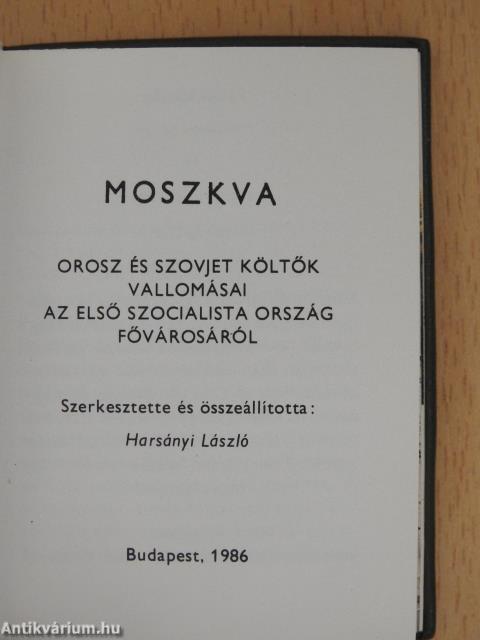 Moszkva (minikönyv)