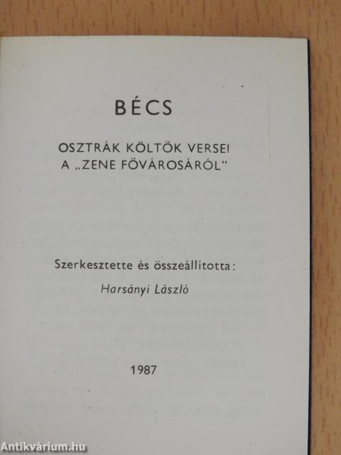 Bécs (minikönyv)