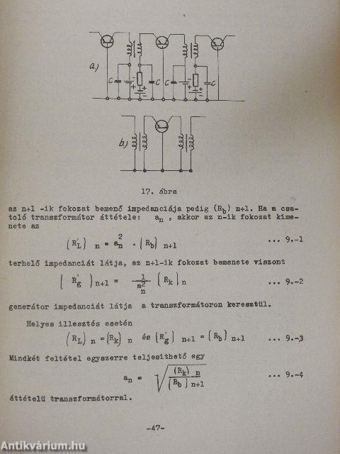Tranzisztorok kapcsolástechnikája