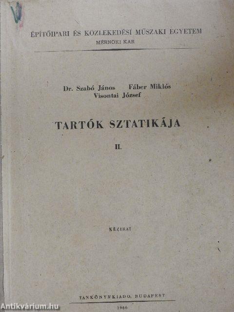 Tartók sztatikája II.