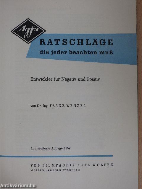 Ratschläge die jeder beachten muß