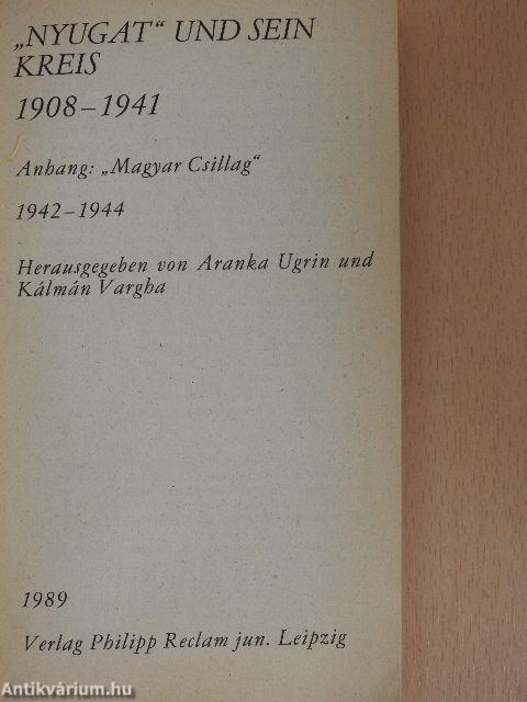 "Nyugat" und sein Kreis 1908-1941