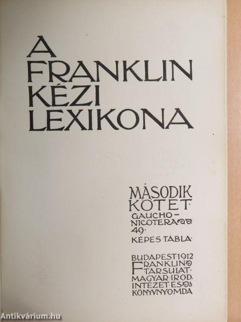 A Franklin kézi lexikona II. (töredék)