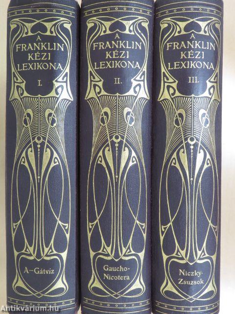 A Franklin kézi lexikona I-III.