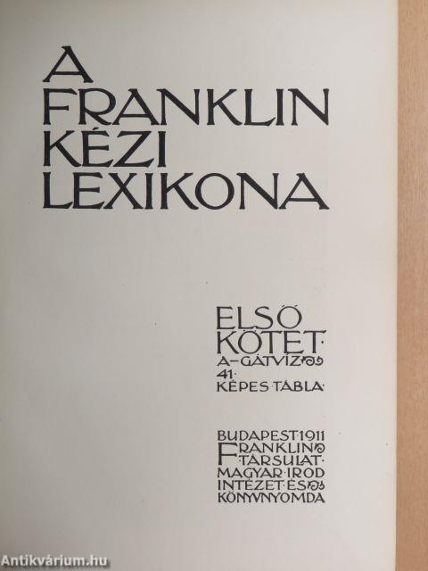 A Franklin kézi lexikona I-III.