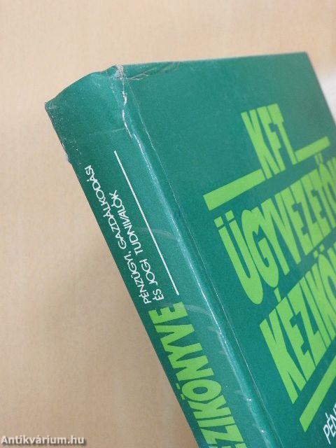 Kft ügyvezetők kézikönyve