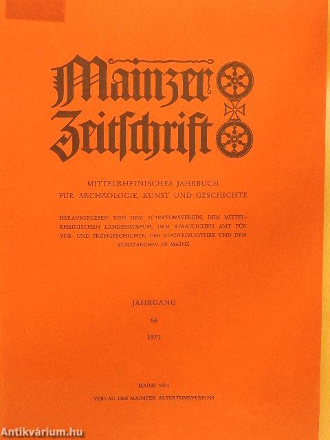 Mainzer Zeitschrift 66. 1971