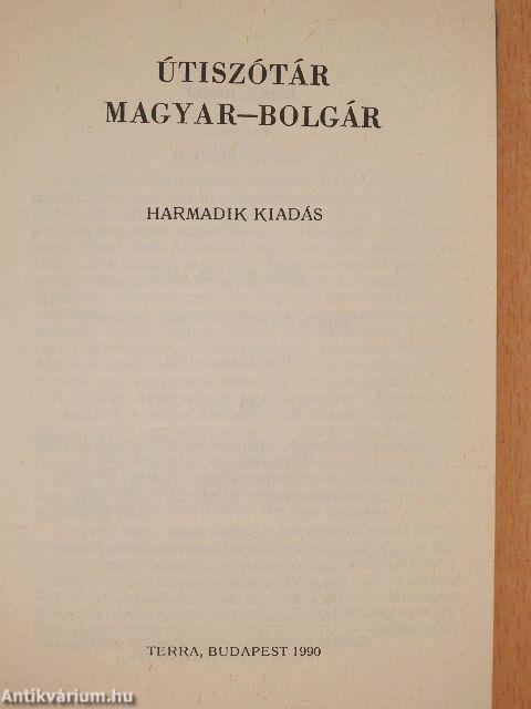 Magyar-bolgár/bolgár-magyar útiszótár