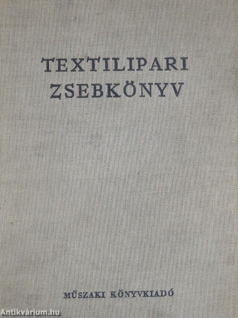 Textilipari zsebkönyv