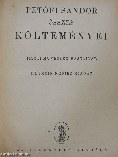 Petőfi Sándor összes költeményei