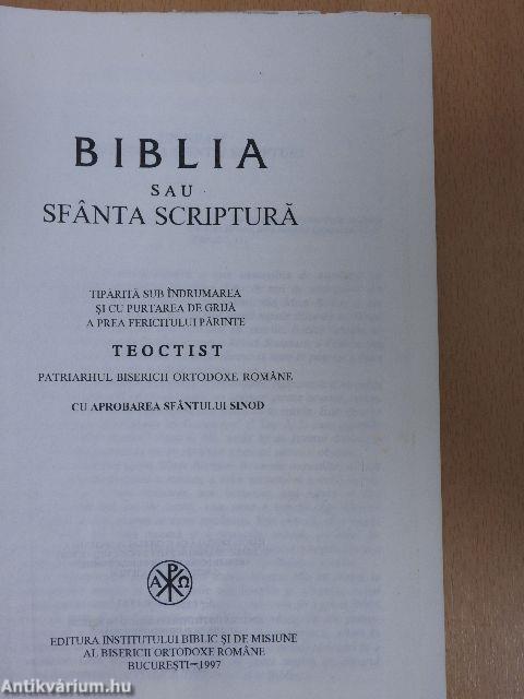 Biblia sau Sfanta Scriptura