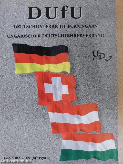 DUfU Deutschunterricht für Ungarn 1-2/2003