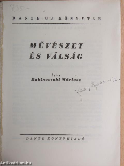 Művészet és válság