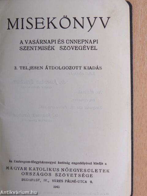 Misekönyv