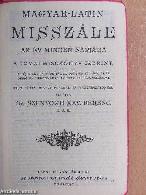 Magyar-Latin misszále