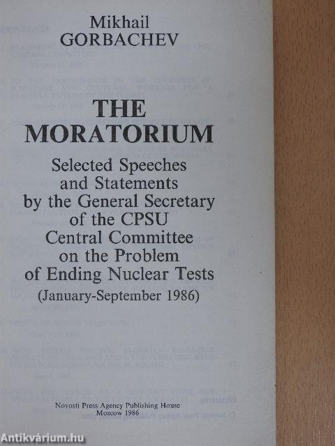 The Moratorium