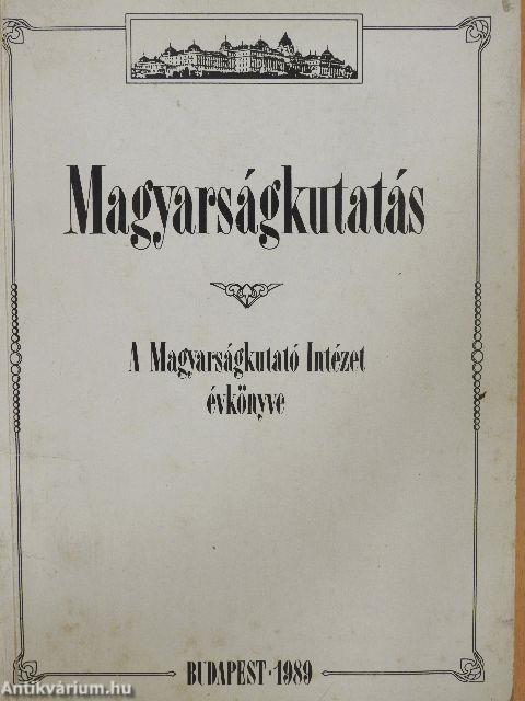 Magyarságkutatás 1989