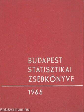 Budapest statisztikai zsebkönyve 1965