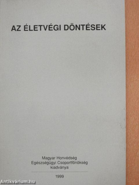 Az életvégi döntések