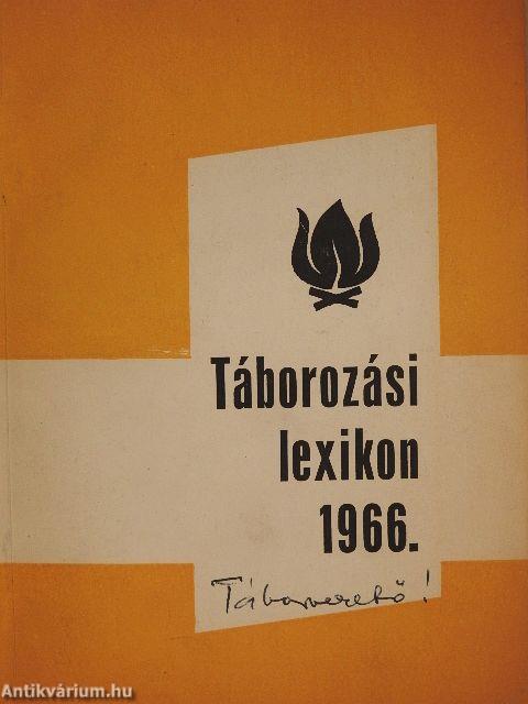 Táborozási lexikon 1966.