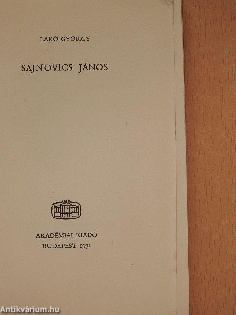 Sajnovics János