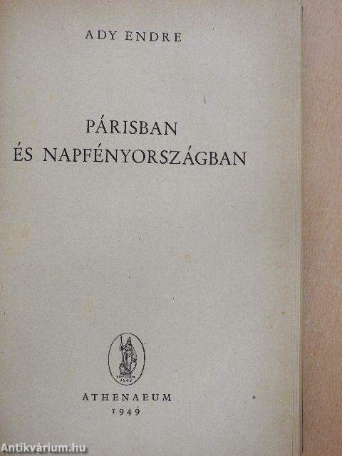 Párisban és napfényországban