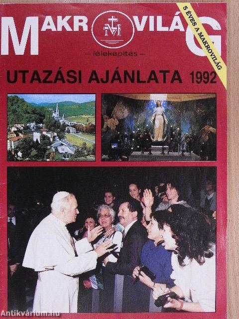 Makrovilág utazási ajánlata 1992