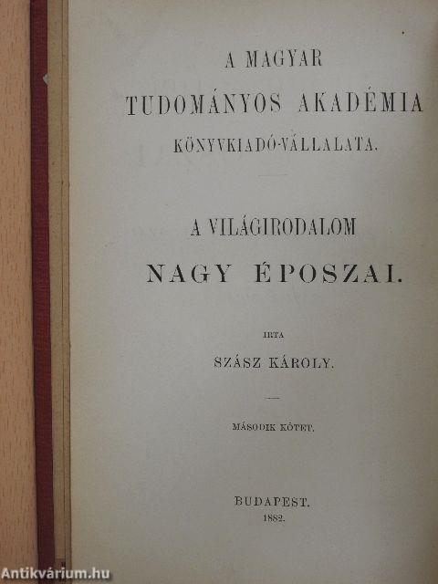 A világirodalom nagy époszai II.