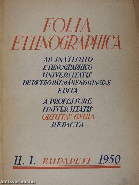 Folia Ethnographica 1950/II.1