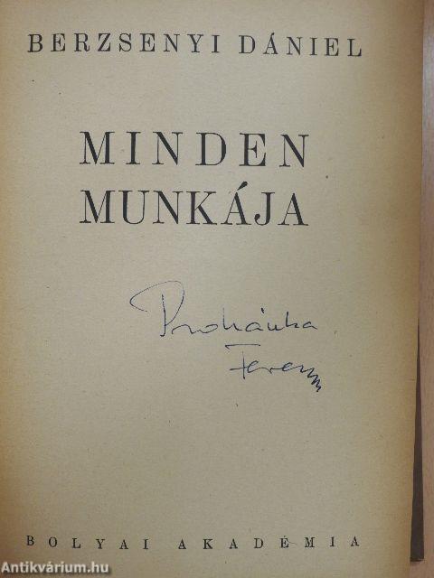 Berzsenyi Dániel minden munkája