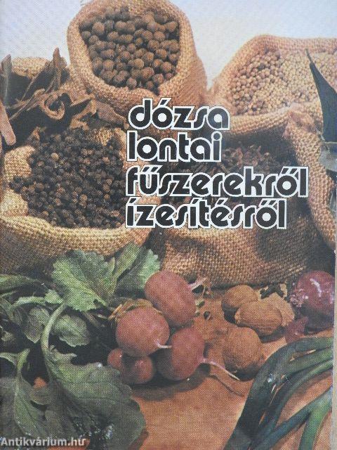 Fűszerekről, ízesítésről