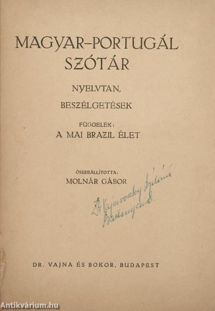 Magyar-portugál szótár