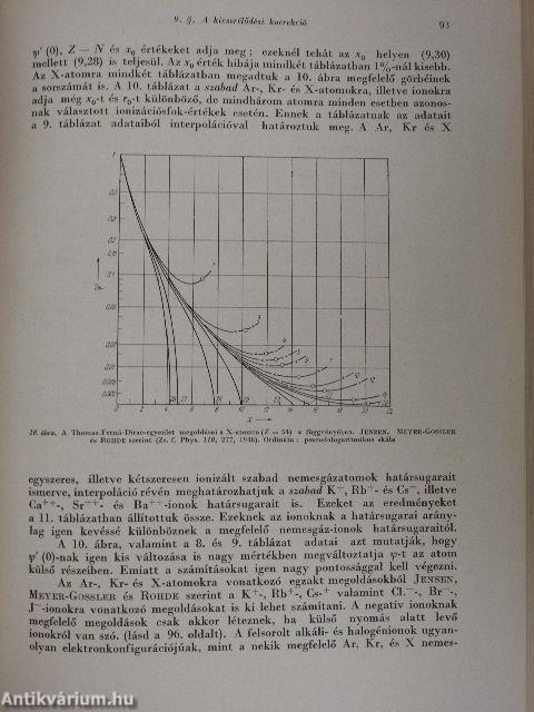 Az atom statisztikus elmélete és alkalmazásai