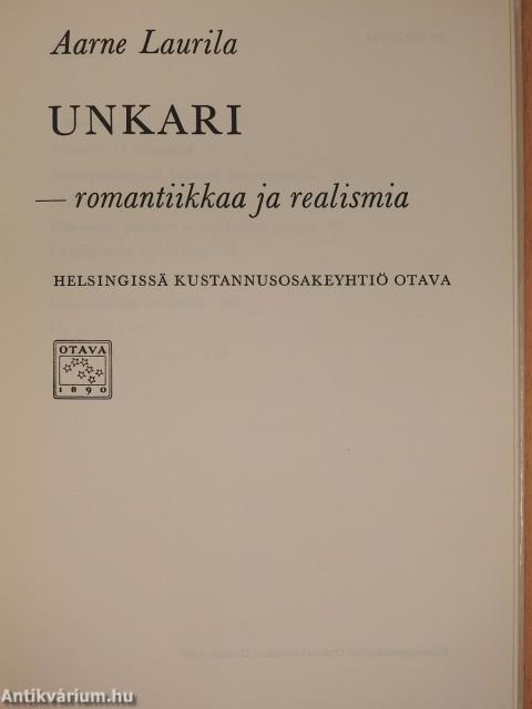 Unkari (dedikált példány)