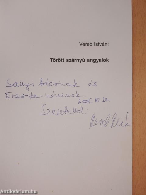 Törött szárnyú angyalok (dedikált példány)