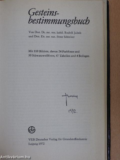 Gesteinsbestimmungsbuch