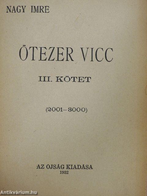 Ötezer vicc III. (töredék)