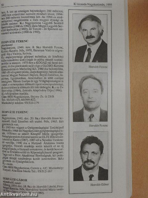 Ki kicsoda Nagykanizsán? 1995