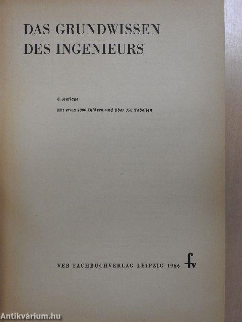 Das Grundwissen des Ingenieurs