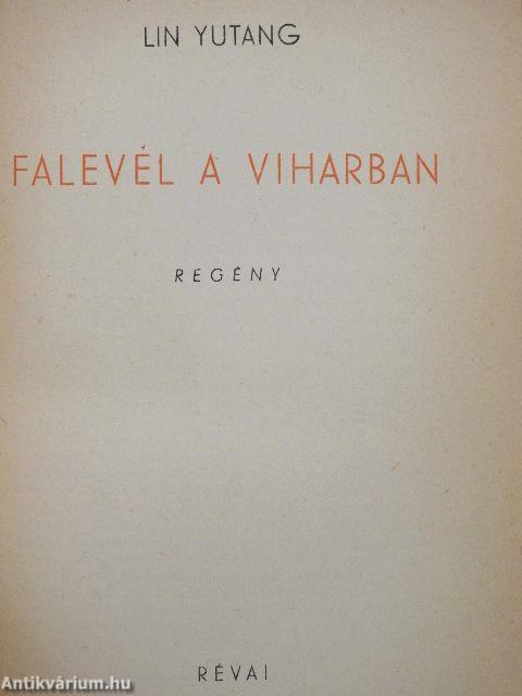 Falevél a viharban