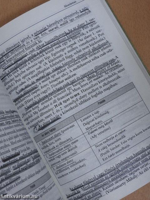 A magyar nyelv tankönyve