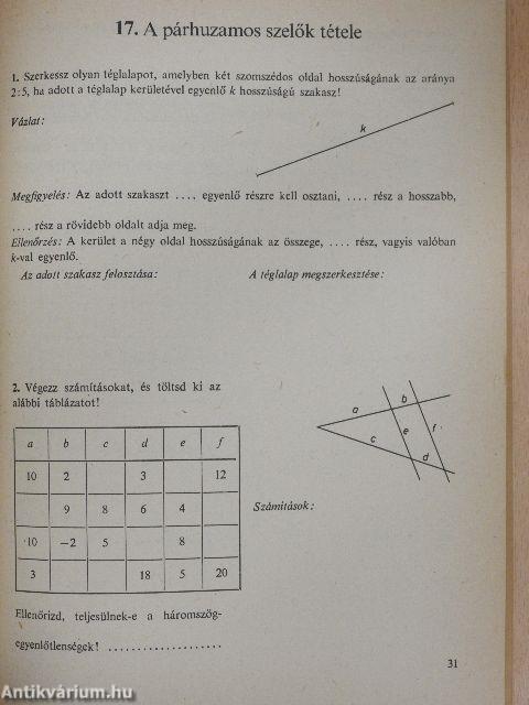 Matematika feladatlapok