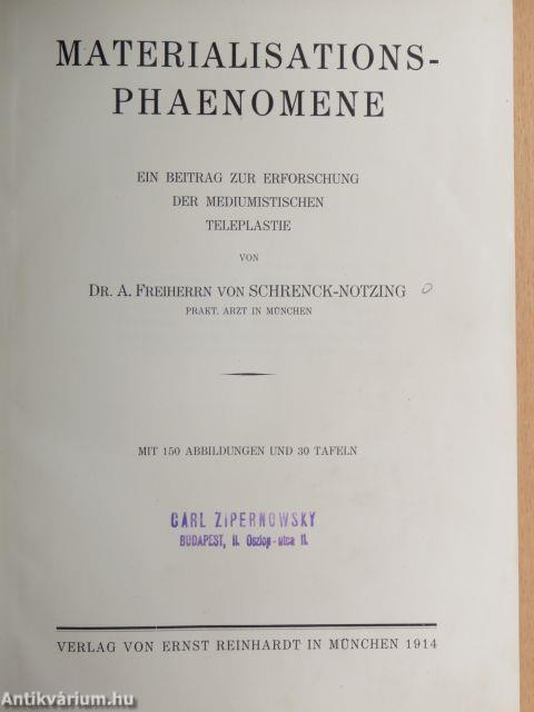 Materialisations-Phaenomene